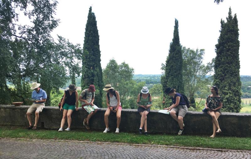 Pause dans le Parco Giardino Sigurtà