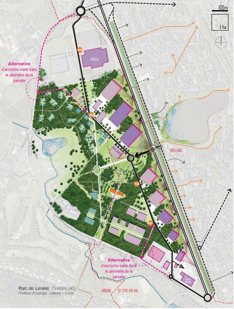 A l'orée d'une zone boisée de 50 ha, un quartier d'habitation prendra place dans le respect de ce milieu naturel à proximité