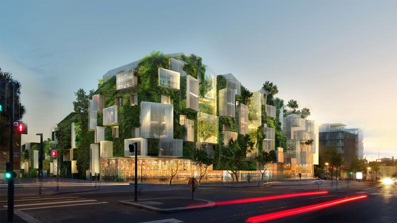 Concours pour un îlot mixte à Asnières (92) avec Sou Fujimoto architectes et Manal Rachdi