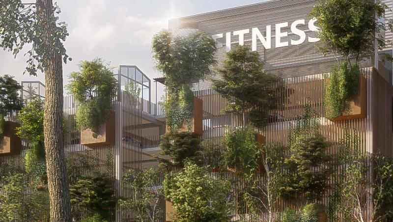 Les arbres du parc colonisent soudain la façade