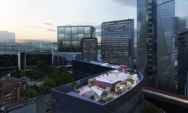 Un jardin suspendu au milieu de la Défense