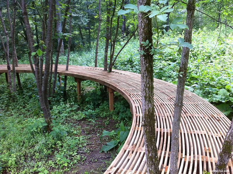 La Passerelle d’Auzay, carrefour de nature et de culture