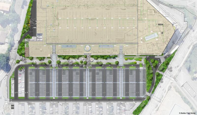 Intentions du projet : retrouver une promenade d'accueil