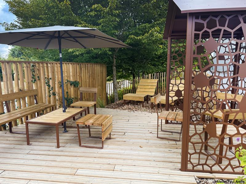 " La Terrasse " : espace de repos pour les salariés