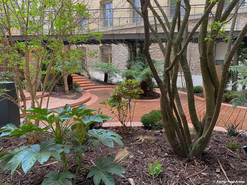 Un ilot végétal à traverser