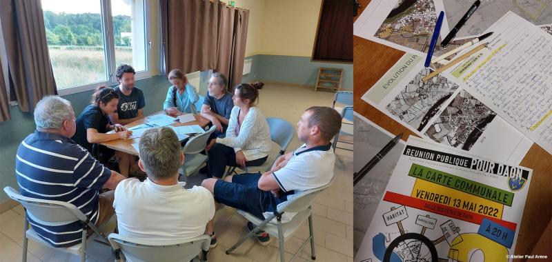 Atelier de travail avec les habitants dans le cadre de l'élaboration de la carte communale de Daon (5.3) - Juin 2022
